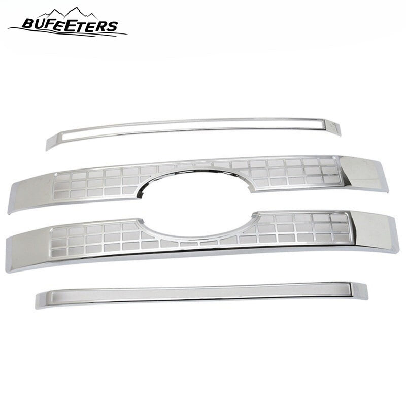BUFEETERS Chrome Front Bumper Guard Insert Mesh Grille Body Kit Fit For 2017 2018 2019 F-250 F-350 F-450 F-550 Super Duty,Platinum Style