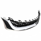 BUFEETERS  3pcs Front Upper Center Lower Grille Grill Set Fit For 2014 2015 2016 Chevrolet Malibu,Chrome&Black