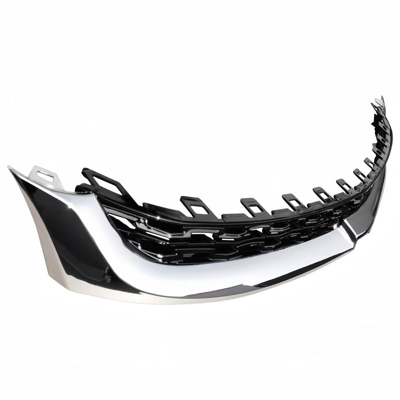 BUFEETERS  3pcs Front Upper Center Lower Grille Grill Set Fit For 2014 2015 2016 Chevrolet Malibu,Chrome&Black
