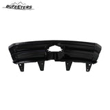 BUFEETERS Front Upper and Lower Grille w/O Camera Hole Fit For 2017 2018 2019 Toyota Highlander,Factory Style,Gloss Black