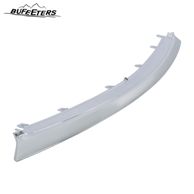 BUFEETERS  Front Bumper Upper Grille W/ Bumper Lower Trim Fit For 2015 2016 2017 INFINITI QX80,Factory Style,Chrome&Black