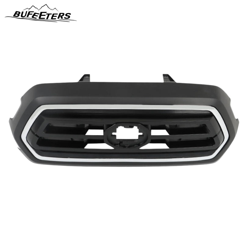 BUFEETERS Front Bumper Upper Grille Fit For 2018 2019 2020 2021 2022 Toyota Tacoma,Chrome&Black