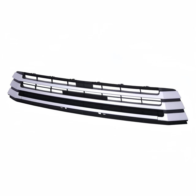 BUFEETERS   Front Grille Bumper Upper Lower Fit For 2017 2018 2019 Toyota Highlander,Black+Silver