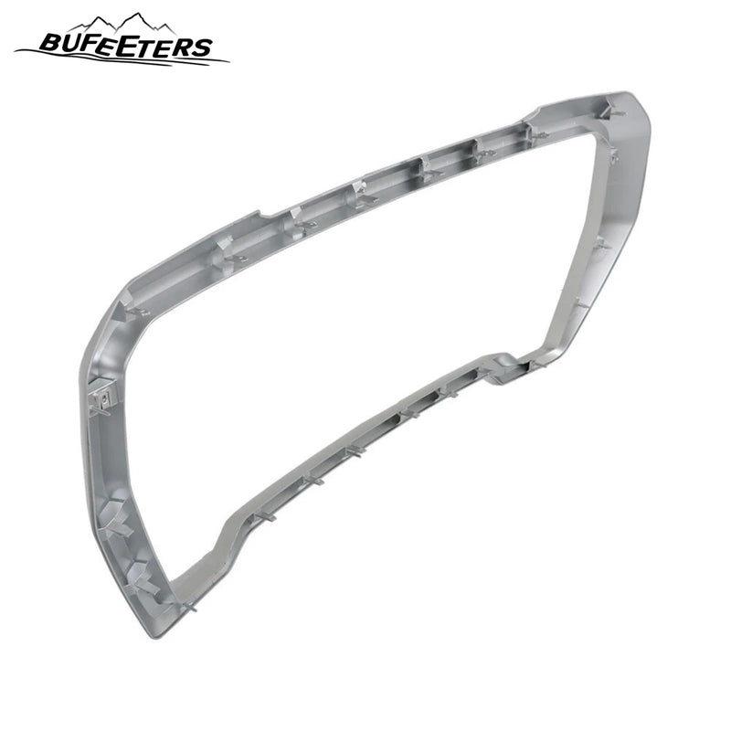 BUFEETERS Front Grille Outer Frame Suround Fit For 2019 2020 2021 GMC Sierra 1500,Factory Style,Chrome