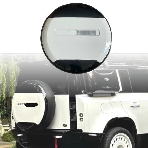 BUFEETERS ABS Rear Spare Tire Cover Fit For 2020 2021 2022 2023 2024 Land Rover Defender  90/110/130 Wheel Cover Fuji White