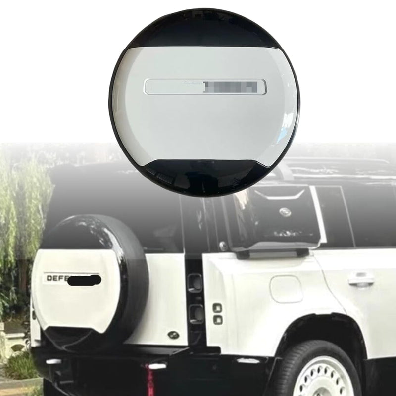 BUFEETERS ABS Rear Spare Tire Cover Fit For 2020 2021 2022 2023 2024 Land Rover Defender  90/110/130 Wheel Cover Fuji White