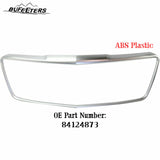 BUFEETERS  Front Bumper Upper Grille Frame Fit For 2015 2016 2017 2018 2019 Cadillac CTS Sedan,Factory Style,Satin Silver