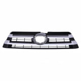 BUFEETERS   Front Grille Bumper Upper Lower Fit For 2017 2018 2019 Toyota Highlander,Black+Silver