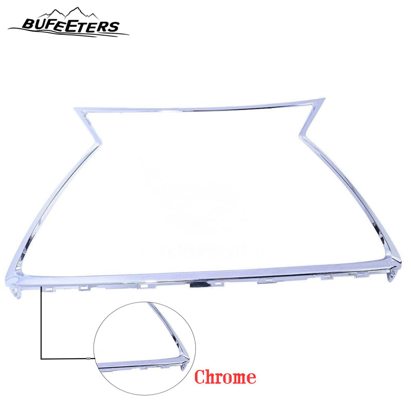 BUFEETERS  Front Bumper Grille Set Fit For 2018 2019 2020 2021 Lexus NX300 F Sport,Chrome&Black
