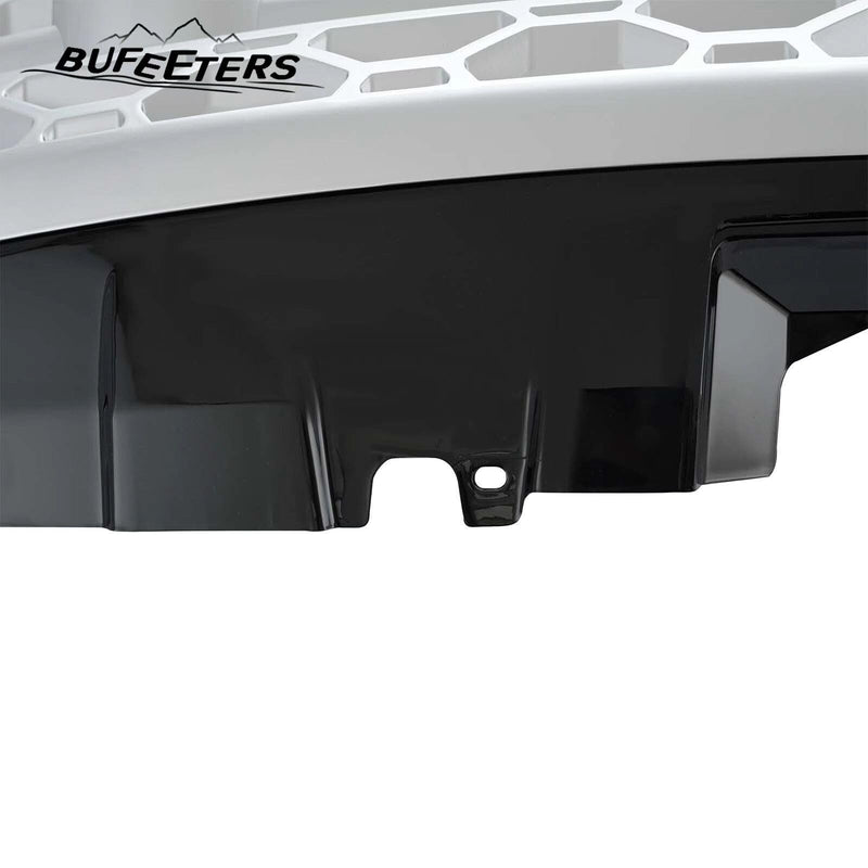 BUFEETERS Front Bumper Upper Grille Fit For 2015 2016 2017 2018 2019 Land Rover Discovery Sport,Mesh Style,Black&Silver