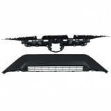 BUFEETERS  Front Bumper Radiator Upper Lower Grille Mount Bracket Fit For Toyota RAV4 2019-2020,Black