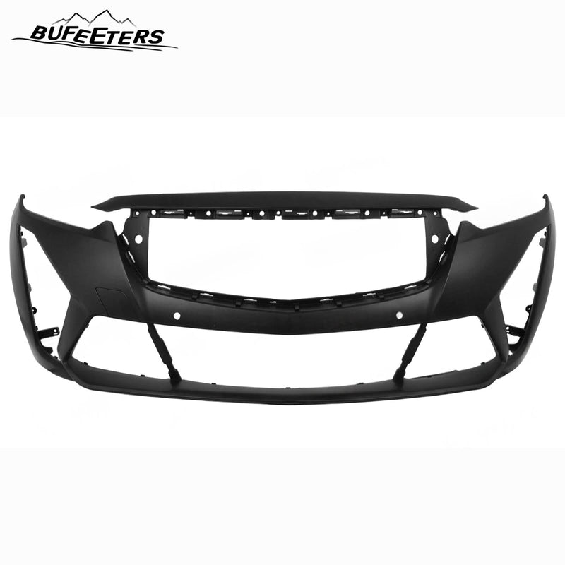 BUFEETERS Front Bumper Cover Grille Molding Trim Lip Fog Light Bezel Facelift Set Fit For 2020 2021 2022 2023 2024 Cadillac CT5,Blackwing Style,Black