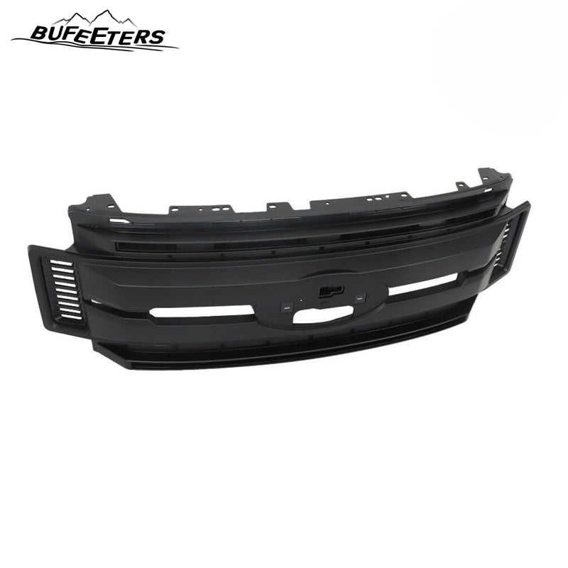 BUFEETERS Front Bumper Upper Grille Fit For 2017 2018 2019 F-250 F-350 Super Duty,XL Style,Matte Black