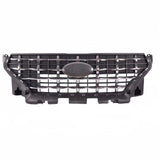 BUFEETERS  Front Bumper Upper Radiator Grille W/Chrome Trim  Fit For 2020 2021 2022 2023 Hyundai Venue,Factory Style,Black&Chrome