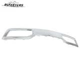 BUFEETERS Front Bumper Fascia Skid Plate Fit For 2019 2020 2021 Chevrolet Silverado 1500,Chrome&Silver
