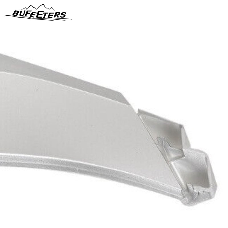 BUFEETERS   3PCS Front Bumper Grille Molding Hood Trim Fit For 2019 2020 Hyundai Santa Fe,Silver