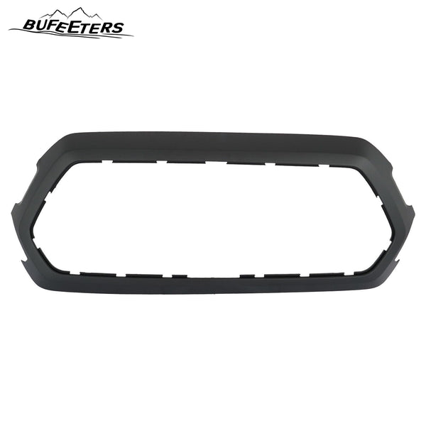 BUFEETERS Front Upper Grille Outer Frame Shell Surround Matte Black Fit For 2016 2017 2018 2019 2020 2021 2022 Toyota Tacoma
