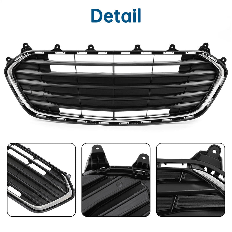 Front Bumper Lower Grille  Chevrolet Trax 2017 2018 2019 2020 2021 2022 Heat Resistant Corrosion Resistant Impact Resistant Chrome＆Black