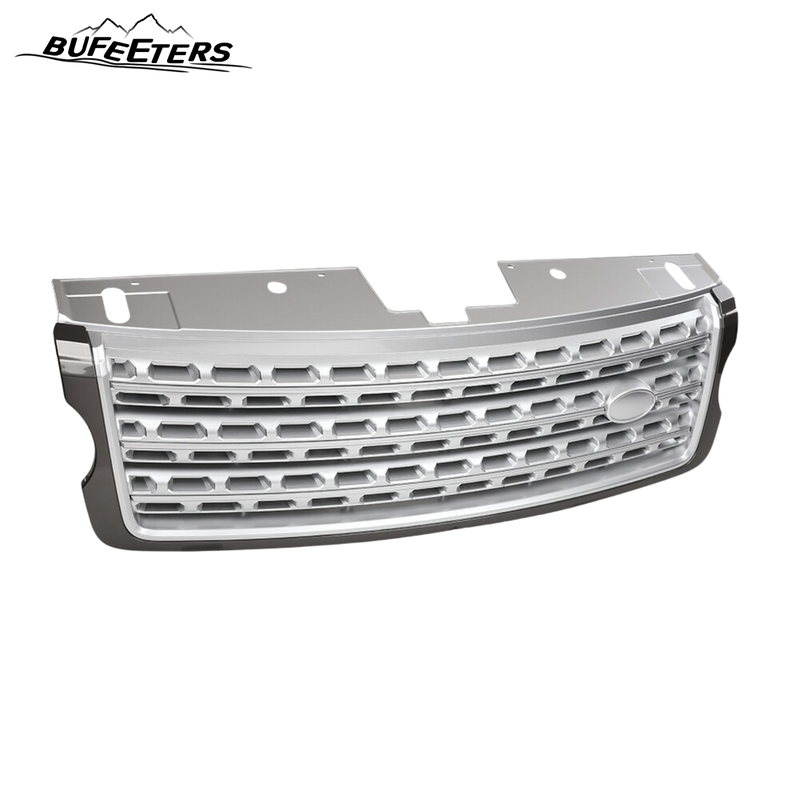 BUFEETERS Front Bumper Upper Chrome Grille Fit For 2013 2014 2015 2016 2017 Land Rover Range Rover,Mesh Style