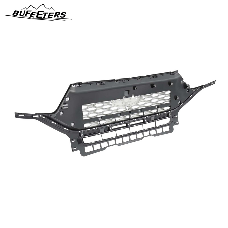 BUFEETERS Front Bumper Upper Grille Grill Fit For Ford Explorer ST 2020 2021 2022,Honeycomb/ST Style,Gloss Black