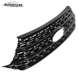 BUFEETERS Front Radiator Grille Overlay Cover Fit For 2020 2021 2022 2023 2024 Ford Explorer Base XLT,Mesh Style,Gloss Black