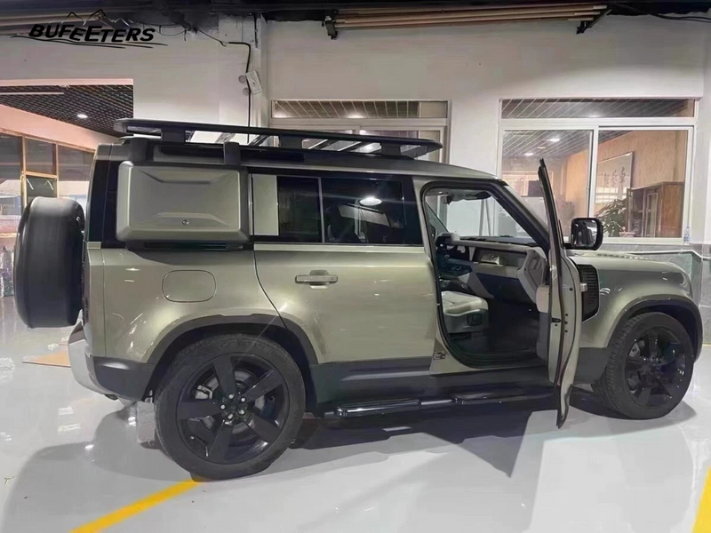 BUFEETERS Side Mounted Gear Carrier Box Fit For 2020 2021 2022 2023 2024 Defender 130 110 90,Pangea Green