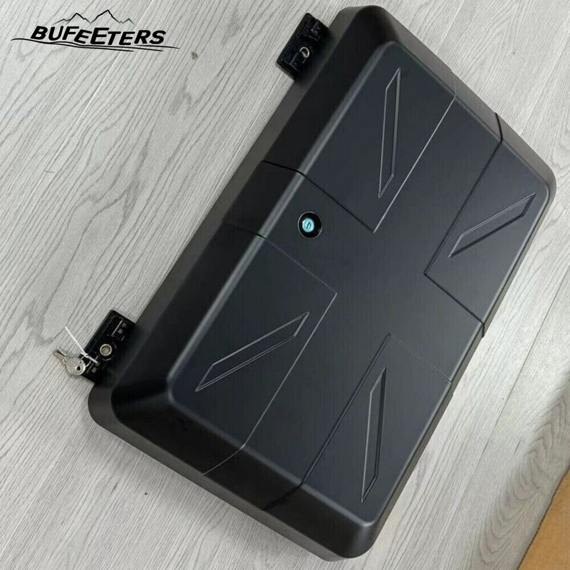 BUFEETERS  Exterior Side Mounted Gear Box Carrier Fit For 2020 2021 2022 2023 2024 Land Rover Defender 90 110 130,Matte Black