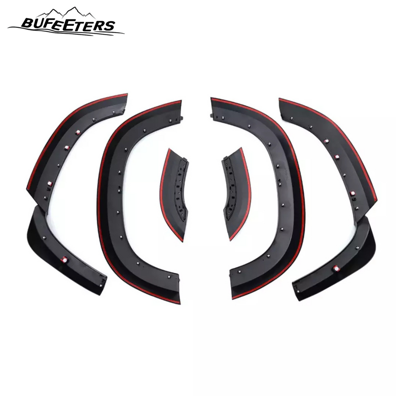 BUFEETERS Set Fender Flare Wheel Eyebrow Arch Trim Fit For 2020 2021 2022 2023 2024 2025 Land Rover Defender 110,Matte Black