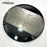 BUFEETERS Rear Spare Tire Cover Fit For 2020 2021 2022 2023 2024 2025 Land Rover Defender 90/110/130 Wheel Cover,Gondwana Stone&Gloss Black