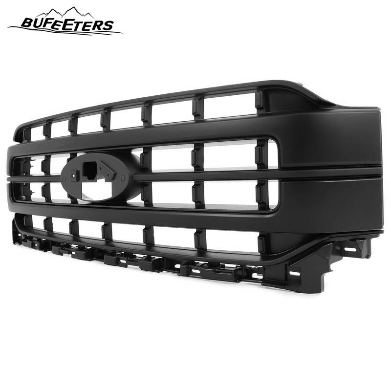 BUFEETERS Front bumper Upper Grille Fit For 2021 2022 2023 Ford F-150 Lariat,Factory Style,Matte Black