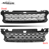 BUFEETERS  Front Grille Air Side Vent Set Fit For 2014 2015 2016 2017 Land Rover Range Rover Sport,Mesh Style,Nickel Plated
