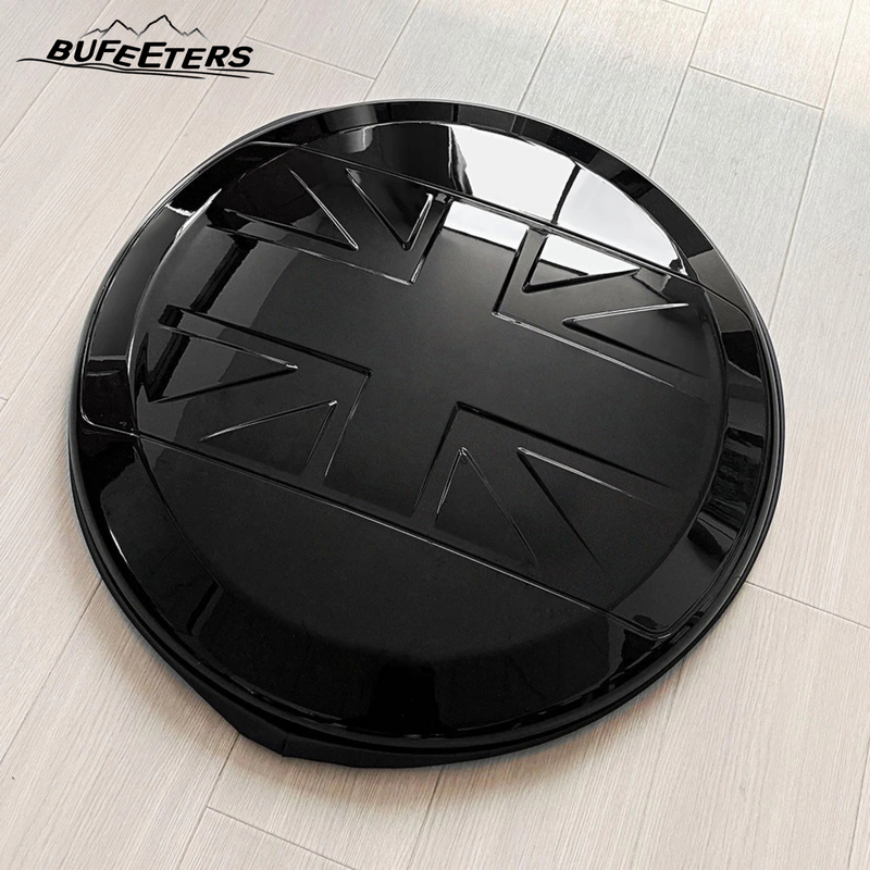 BUFEETERS Rear Spare Tire Cover Fit For 2020 2021 2022 2023 2024 2025 Land Rover Defender 90/110/130 Wheel Cover,Santorini Black&Gloss Black