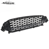 BUFEETERS  Front Bumper Upper Grille W/Chrome Trim Fit For 2020 2021 2022 Ford Escape,Honeycomb Style,Chrome&Gloss Black