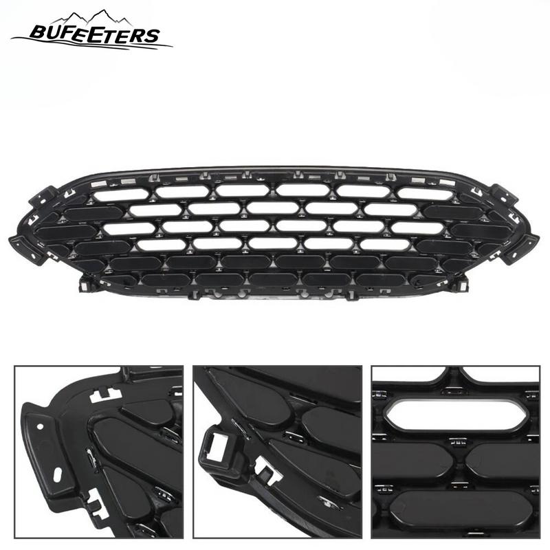 BUFEETERS  Front Bumper Upper Grille W/Chrome Trim Fit For 2020 2021 2022 Ford Escape,Honeycomb Style,Chrome&Black