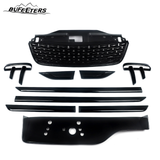 BUfeeters 10Pcs Front Grille Side Fender Kit Fit For 2017 2018 2019 2020 2021 2022 2023 Land Rover Discovery 5 L462,Dynamic Style,Gloss Black