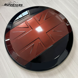BUFEETERS Rear Spare Tire Cover Fit For 2020 2021 2022 2023 2024 2025 Land Rover Defender 90/110/130 Wheel Cover,Sedona Red&Gloss Black