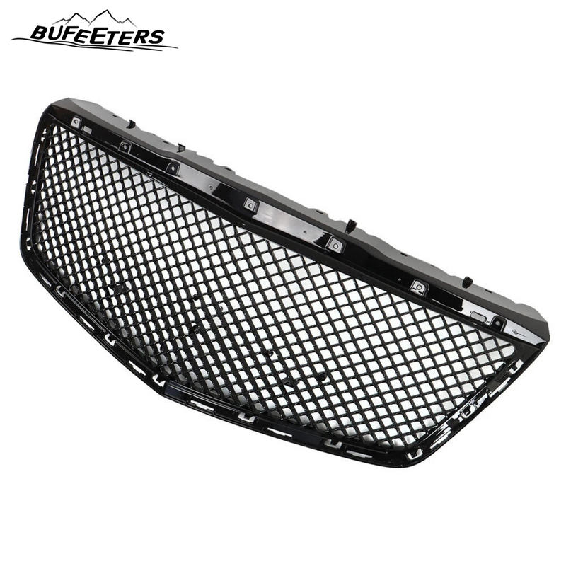 BUFEETERS  Front Bumper Hood Grille Fit For 2014 2015 2016 2017 2018 2019 Cadillac CTS Sedan,Mesh Style,Black