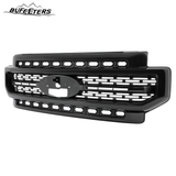 BUFEETERS Front Bumper Upper Grille Fit For 2020 2021 2022 2023 F-250 F-350 F-450 F-550 Lariat Super Duty,Mesh Style,Gloss Black