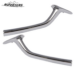 BUFEETERS 2Pcs Left & Right Front Bumper Grille Molding Trim Fit For 2017 2018 2019 2020 2021 Mazda CX-5,Factory Style,Chrome&Silver