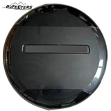 BUFEETERS Rear Spare Tire Cover Fit For 2020-2025 Land Rover Defender 90/110/130 L663 L851 Wheel Cover,Carpathian Grey&Gloss Black&Black Letters