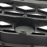 BUFEETERS Front Bumper Upper Grille Fit For 2014 2015 2016 2017 Range Rover Sport,Honeycomb Style,Black&Silver