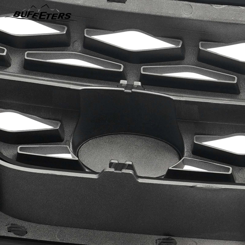 BUFEETERS Front Bumper Upper Grille Fit For 2014 2015 2016 2017 Range Rover Sport,Honeycomb Style,Black&Silver