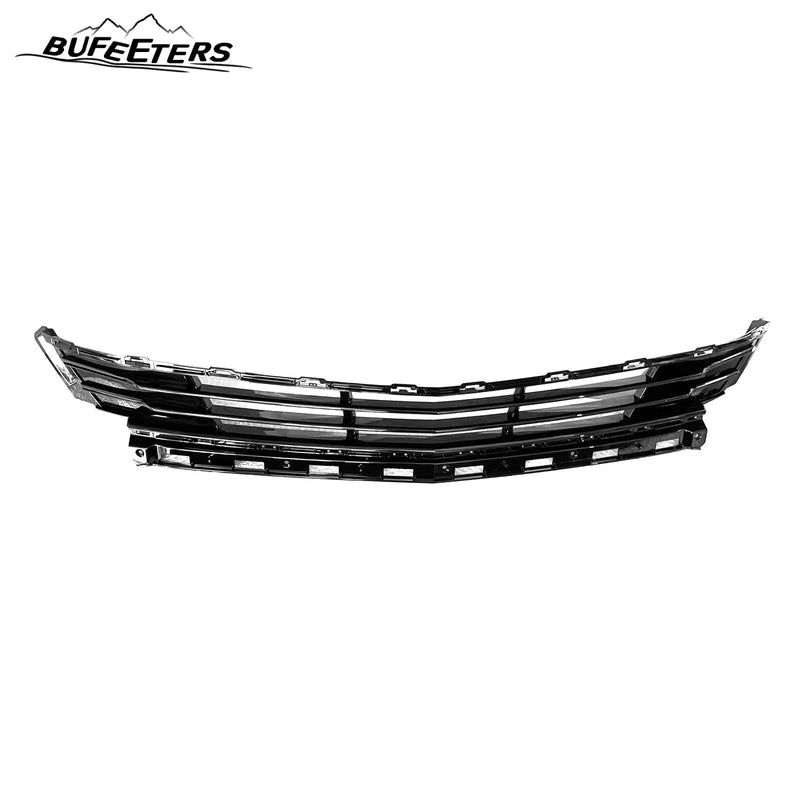 BUFEETERS  10Pcs Front Bumper Cover & Upper Lower Grille & Lip Set Fit For 2020 2021 2022 2023 2024 Cadillac CT5,Factory Style,Chrome&Black