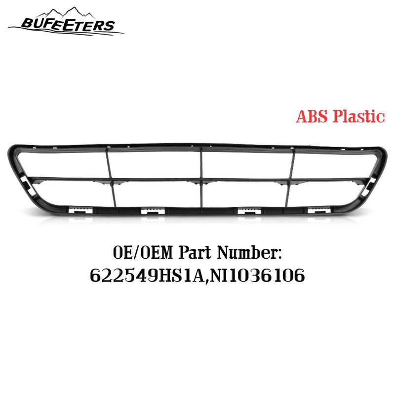 BUFEETERS  Front Bumper Lower Grille Fit For 2016 2017 2018 Nissan Altima Sedan,Mesh Style,Black