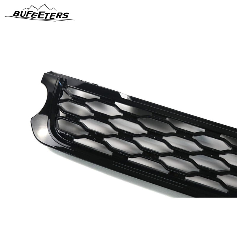 BUFEETERS  Front Bumper Upper Grille Fit For 2014 2015 2016 2017 Land Rover Range Rover Sport L494,Honeycomb Style,Gloss Black