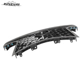 BUFEETERS  Front Bumper Grille Assembly Fit For 2018 2019 Lexus NX300 F Sport,Honeycomb Style,Painted Dark Gray Shell and Insert