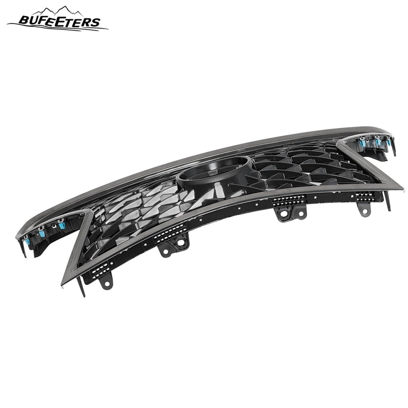 BUFEETERS  Front Bumper Grille Assembly Fit For 2018 2019 Lexus NX300 F Sport,Honeycomb Style,Painted Dark Gray Shell and Insert