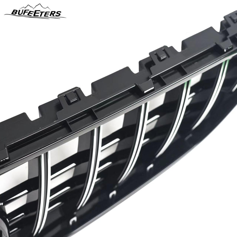 BUFEETERS  Front Upper Grille W/Camera Hole Fit For 2014 2015 2016 2017 2018 2019 2020 Mercedes Benz W217 S63 AMG Pre-/Facelift,GT Style,Chrome&Black