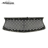 BUFEETERS  Front Bumper Upper Grille Fit For 2016 2017 2018 2019 2020 INFINITI QX60,Mesh Style,Gloss Black