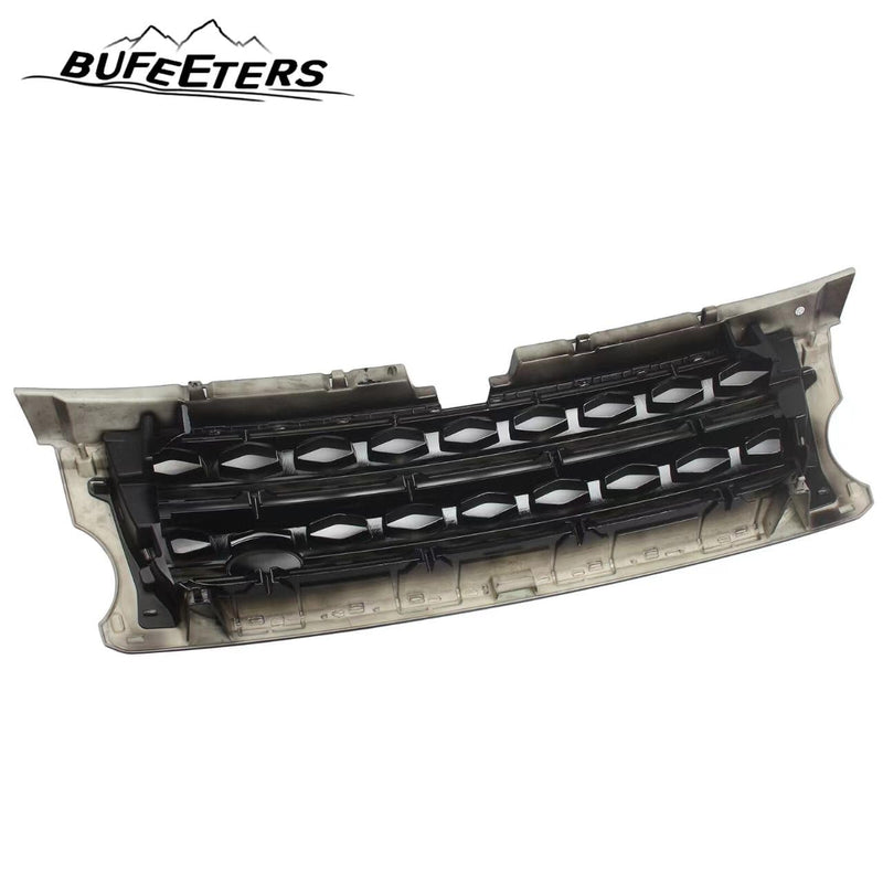 BUFEETERS Front Bumper Upper Grille Fit For 2014 2015 2016 Land Rover LR4 Discovery 4 L319,Mesh Style,Gloss Black